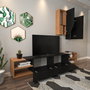 Hanah Home Zebra Negro y Teca
